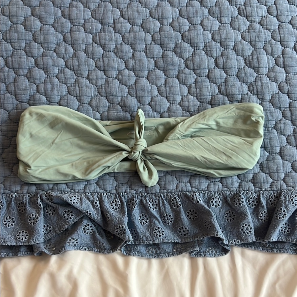 Free People Light Green Bikini Top